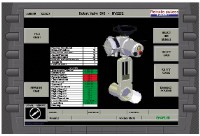 One of the Rotork actuator diagnostic touch screen HMI displays on the site’s SCADA system.